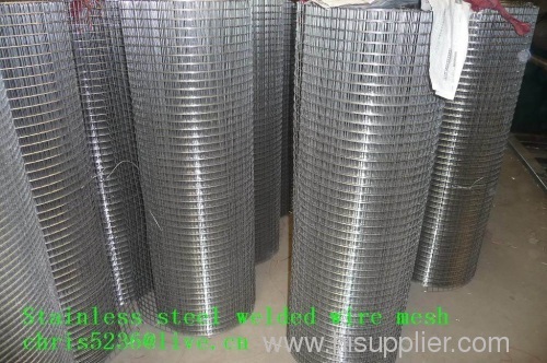 stainless steel welded wire mesh from factory 1/4,1/2,3/4,1.0,2.0 inch