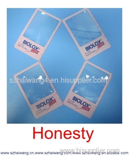 pvc magnifying glass cards