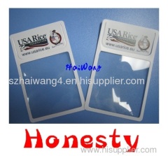 plastic magnifying glass cards