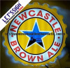 Newcastle Brown Ale Indoor Illuminated Sign with Vacuum Formed Sign Face