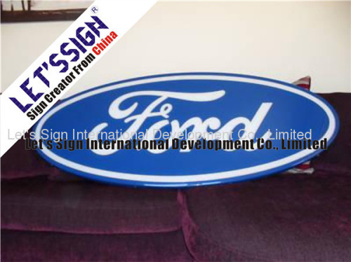 Ford indoor Illuminated Sign with Flat Acrylic Sign Face