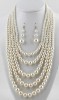 Pearl necklace set