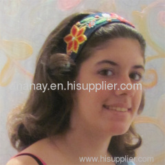 Headband cotton denim