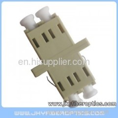 LC MM DX Fiber Adaptor,SC Footprint,Beige Color