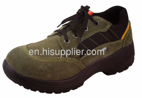 suede leather safety shoe