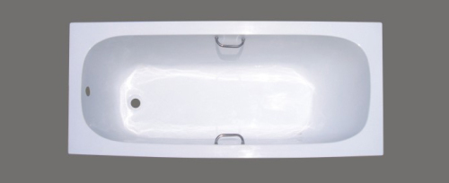 Two handles acrylic bathtub