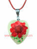 Real Flower Necklace Pendants In Acrylic Lucite Wholesale