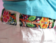 Belt for girl in cotton denim