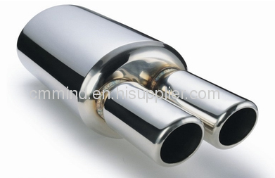 304 bright polished exhaust muffler