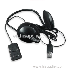 video game accessories for PS3 earphone with remote and micro