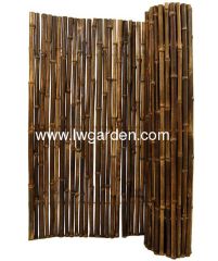 Black bamboo fencing
