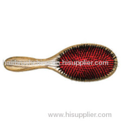 Wooden hair brush