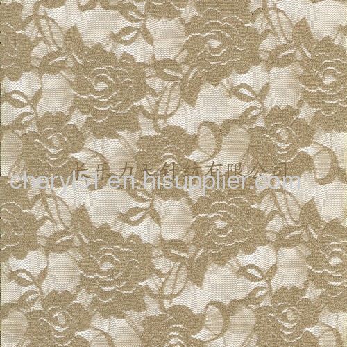 rose design lace fabric stretch fabric