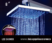 led rain shower head