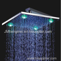 led rain shower temperature detectable