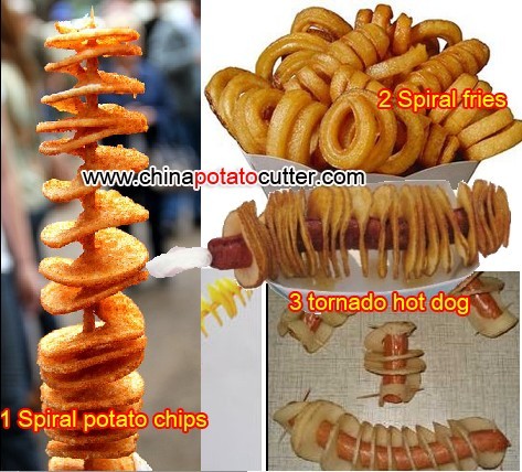 528 Automatic torando Potato Slicer spiral potato slicer potato chip slicer