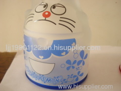 Wealth cat glass mug