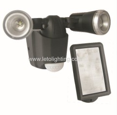 2*1W High Power LED Solar Sensor Light with 3years warranty