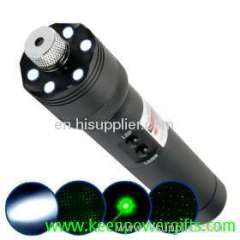 -in-1 Ultra Power 200mW Green Laser Pointer LED Torch Light Super Flashlight