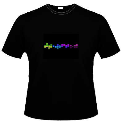 Electronic luminescent t-shirt