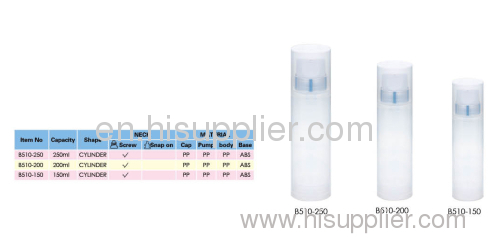 cream bottle with airless pump