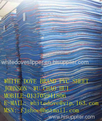 WHITE DOVE PVC SANDALS SHEET