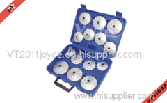 15pcs Cup Type Oil Filter Wrench Set