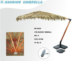 offset thatch umbrella