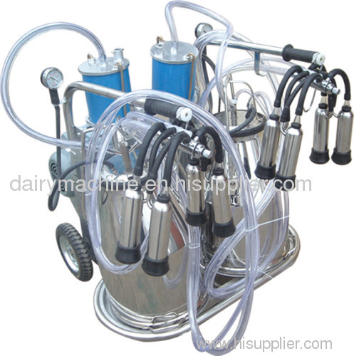 two buckets piston milking machine