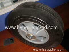 powder solid rubber wheel