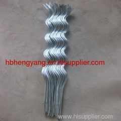 Hot dip galvanized or electric galvanized Sprial plant support