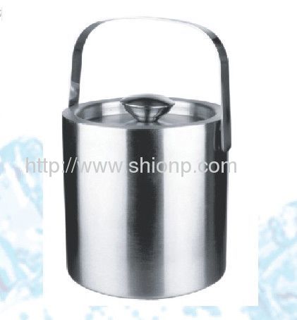 double wall ice bucket with cover and lid