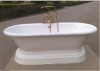 Pedestal cast iron bathtub