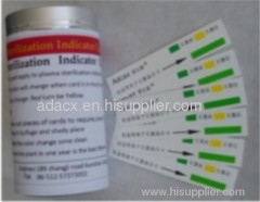 Form sterilization indicator card