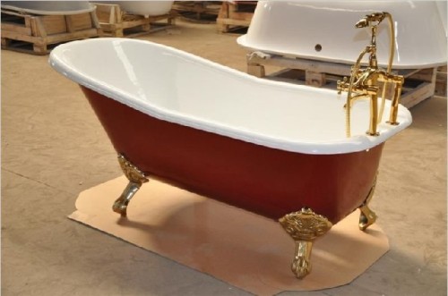 luxurious cast iron bathtub