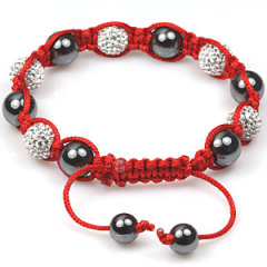 Fake Tresor paris bijou crystal pave beaded bracelet wholesale