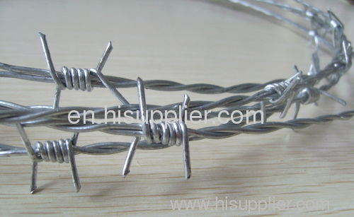 heavily galvanized high tensile barbed wires