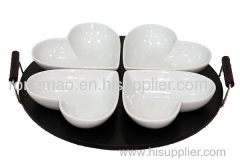 plate dish snack set