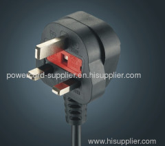 uk power cord plug/fused power cord/ 3A 5A 13A 250V/bs bsi approval