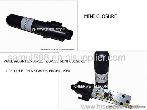 Mini Fiber Optic Splice Closure, Mini Optical Fiber Closure 1 Core 2 Core, Optical Fiber Closure For