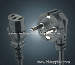 Korea type computer power cable