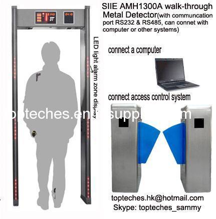 Metal Detectors on Metal Detector Multi Zone Simultaneous Alarm Walk Through Metal