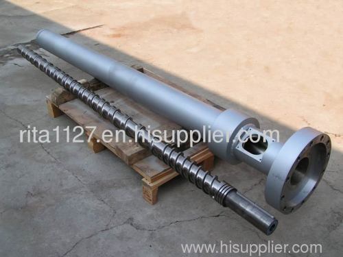 Nitrided single screw barrel for extruder