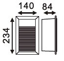 Aluminum body led bulkhead