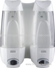 Wall-mounted Liquid Soap Dispenser, Lotion dispenser with 2 tanks, Shampoo dispenser SB-12