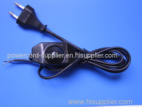 europe power cord with switch