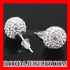 10mm Tresor Paris Crystal Ball Stud Earrings