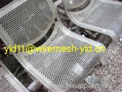round hole perforated metal chairs