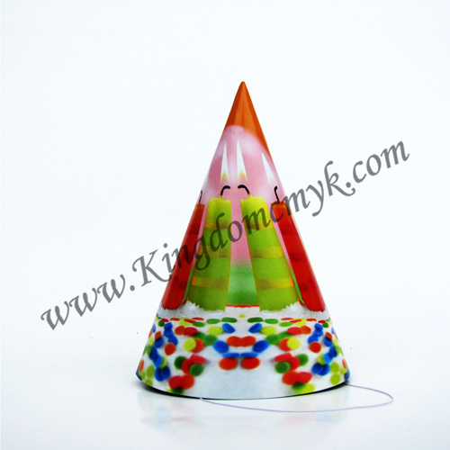 Candle Picture Birthday Paper Hats