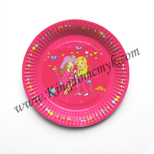 7 inch Pink Paper Plates